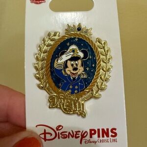 Authentic 2025 Disney Dream Cruise Line Captain Mickey Pin NWT